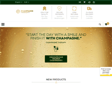 Tablet Screenshot of champagne-therapy.com